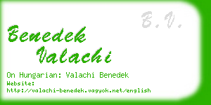 benedek valachi business card